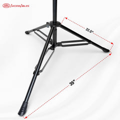 Heavy Duty Studio Overhead Microphone Boom Stand with Weighted Tripod Base