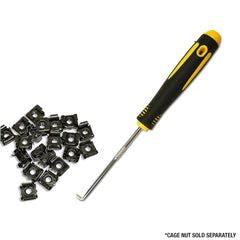 Cage Insertion Tool Compatible w/ 3/8" Square Hole Rack Rails