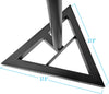 AxcessAbles Studio Monitor Speaker Stands Pair. 80lb Capacity per Stand. Adjustable Height 26" - 42". Metal Constructed Stands Ideal for Surround Sound, Bookshelf and Monitoring Speakers