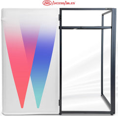 Portable DJ Facade Booth Table ES-01X Replacement Scrims