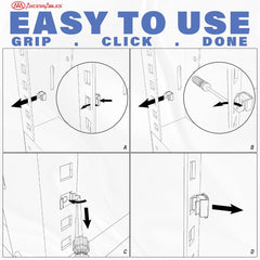 Cage Insertion Tool Compatible w/ 3/8" Square Hole Rack Rails