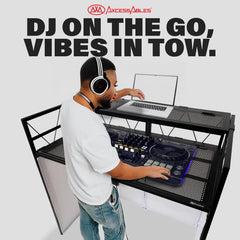 Two Tier DJ Facade Booth Replacement Scrims
