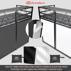 Two Tier DJ Facade Booth Replacement Scrims