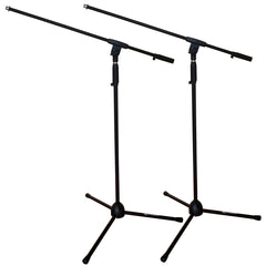 Heavy-Duty Tripod Microphone Stand with Telescoping Boom