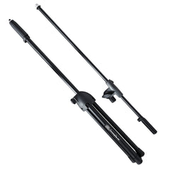 Heavy-Duty Tripod Microphone Stand with Telescoping Boom