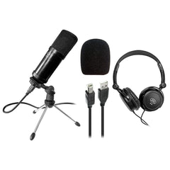 USB Studio Condenser Cardioid Microphone for PC, MAC or Windows