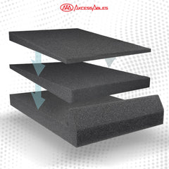 Studio Monitor Isolation Pads – 5" High-Density Acoustic Foam Speaker Pads