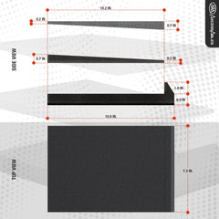Studio Monitor Isolation Pads – 5" High-Density Acoustic Foam Speaker Pads