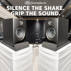 Studio Monitor Isolation Pads – 5" High-Density Acoustic Foam Speaker Pads