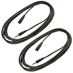 1/8-inch TRS Male to Female (Stereo) Headphone AUX Extension Cable (10ft)