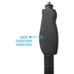Quick Grip Height Adjustment Mic Stand Heavy Base and Boom Extension