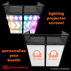 Portable DJ Facade Booth Table ES-01 Replacement Scrims