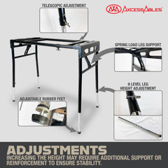 Portable Folding Expandable Keyboard Stand Adjustable Height