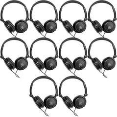 On-Ear Closed-Back Studio DJ Headphones 6ft Cable and 1/4-inch Adapter