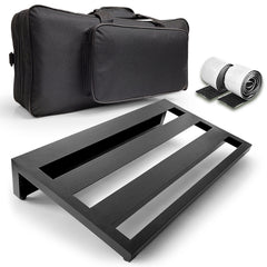 Portable Lightweight Instrument Pedalboard with Carry Bag 20" x 12"