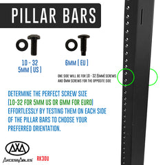 30U 19-Inch AV Rolling Equipment Rack Cabinet with Locking Wheels