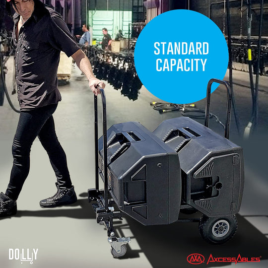 AxcessAbles Dolly Folding Hand Truck, Platform Cart, Moving Dolly. Great for Warehouse, Transport, Deliveries, Drummers, Musicians, Roadies and More!