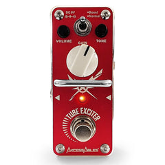 TUBE EXCITER Mini-Stomp Distortion Pedal w/ 9V Adapter and Cable