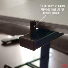 Portable Folding DJ Laptop Stand with Bag, Black or White