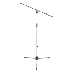 Heavy-Duty Tripod Microphone Stand with Telescoping Boom