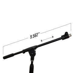 AxcessAbles MS-101L Low Profile Microphone Stand with Boom (2-Pack)