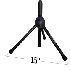 AxcessAbles MS-101L Low Profile Microphone Stand with Boom (2-Pack)