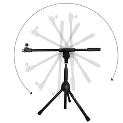 AxcessAbles MS-101L Low Profile Microphone Stand with Boom (2-Pack)