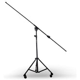 Heavy Duty Studio Overhead Microphone Boom Stand with Wheels