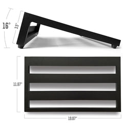 Portable Lightweight Instrument Pedalboard with Carry Bag 20" x 12"