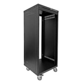 22U 19-Inch AV Rolling Equipment Rack Cabinet with Locking Wheels - OB