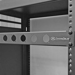 1U 8 Connector Component Panel for 19 inch Equipment and Server Racks