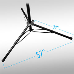 Heavy-Duty Crank-up DJ Tripod Stand with Carry Bag 175LB Load Capacity