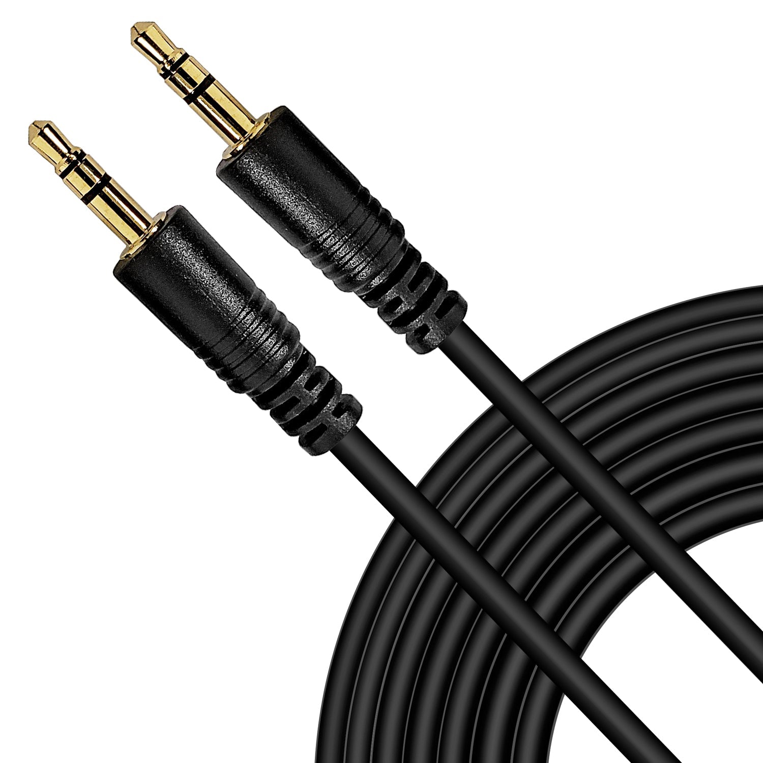 AxcessAbles 1/8 Inch TRS Instrument Cable 10ft | 3.5mm Male Jack Stere