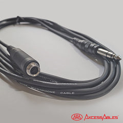 1/4-inch TRS Male to TRS Female Headphone Extension Cable (10ft)