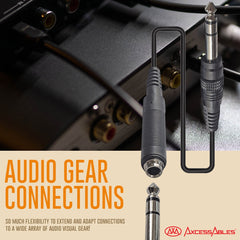 1/4-inch TRS Male to TRS Female Headphone Extension Cable (10ft)