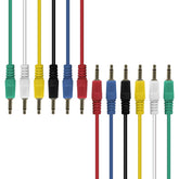 1/8-inch TS (Mono) Multi-Color Unbalanced Patch Cables (6 Pack)