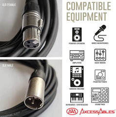 AxcessAbles XLR-XLR20 Audio Cable - XLR Male to XLR Female
