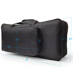 Portable Lightweight Instrument Pedalboard with Carry Bag 20" x 12"