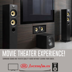 Dual 1/4-Inch TS (Mono) to Dual RCA (Mono) Audio AUX Stereo Cable (3ft)