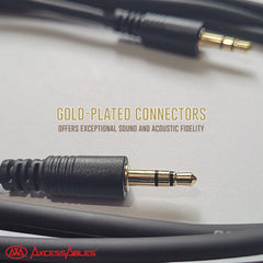 1/8-Inch TRS (Stereo) Auxiliary AUX Cable (10ft)