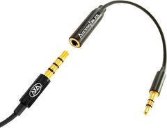 AxcessAbles Lavalier Microphone with 3.5mm TRRS Cable & TRS Adapter 2-Pack