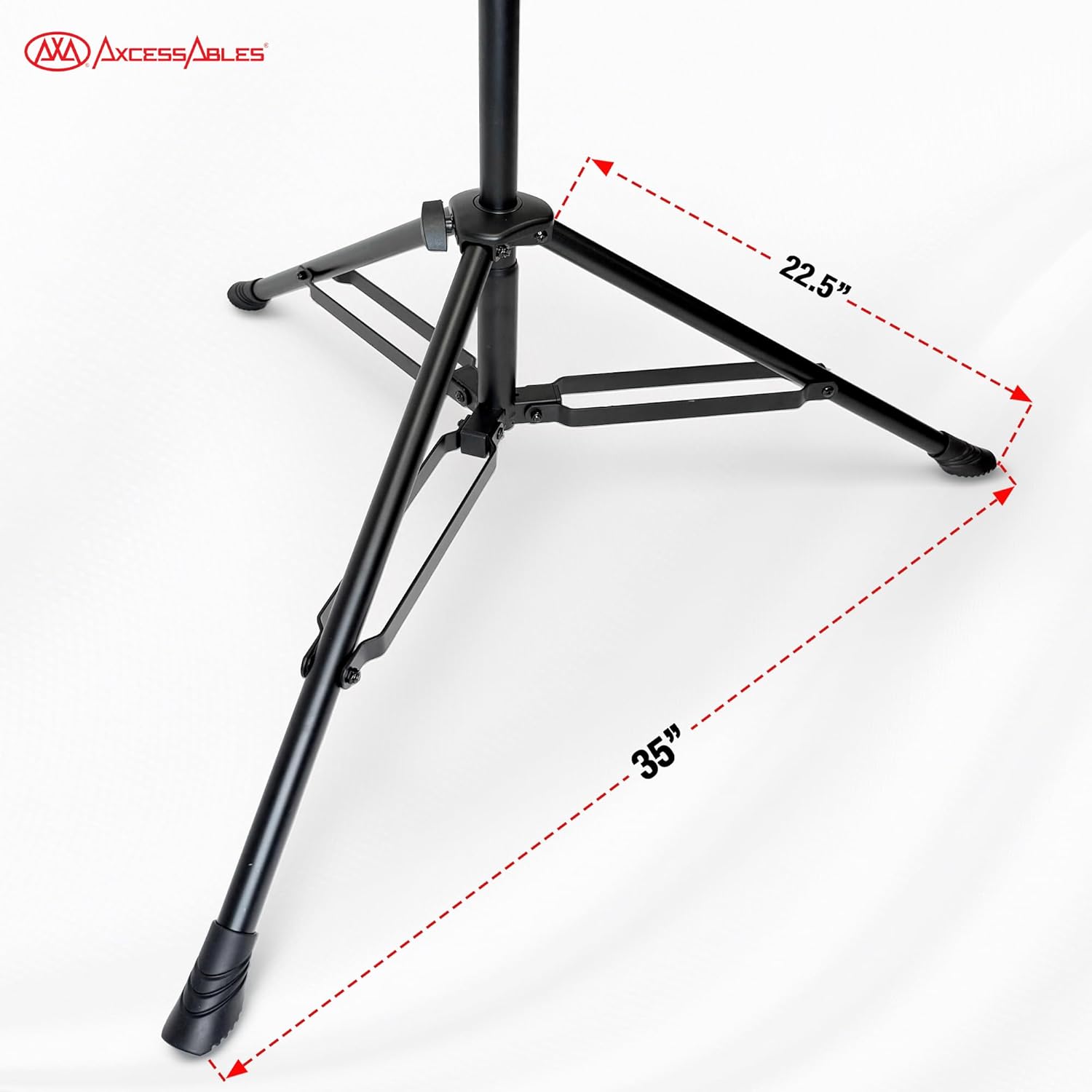 AxcessAbles AXCMB-T Heavy Duty Microphone Boom Stand with Weighted Tripod Base | 80.5-inch Height Overhead Mic Stand | 65.5-Inch Boom Arm Stand | Shotgun Video Mic Stand | All Metal Construction - Open Box