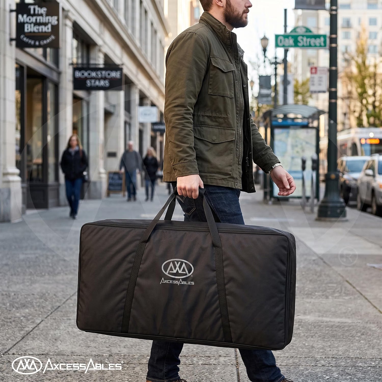 AxcessAbles Padded Gig Bag for AXCDJTT-TBL Two-Tier DJ Table and AXCKBTT-TBL Keyboard Stand