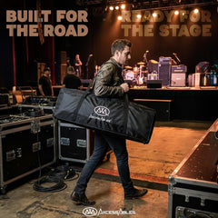 Portable Moving Head Light Totem Stand in White with Scrims - OB