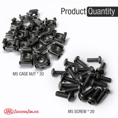 M5 Screw & Cage Nut Kit for Rack Mount Equipment