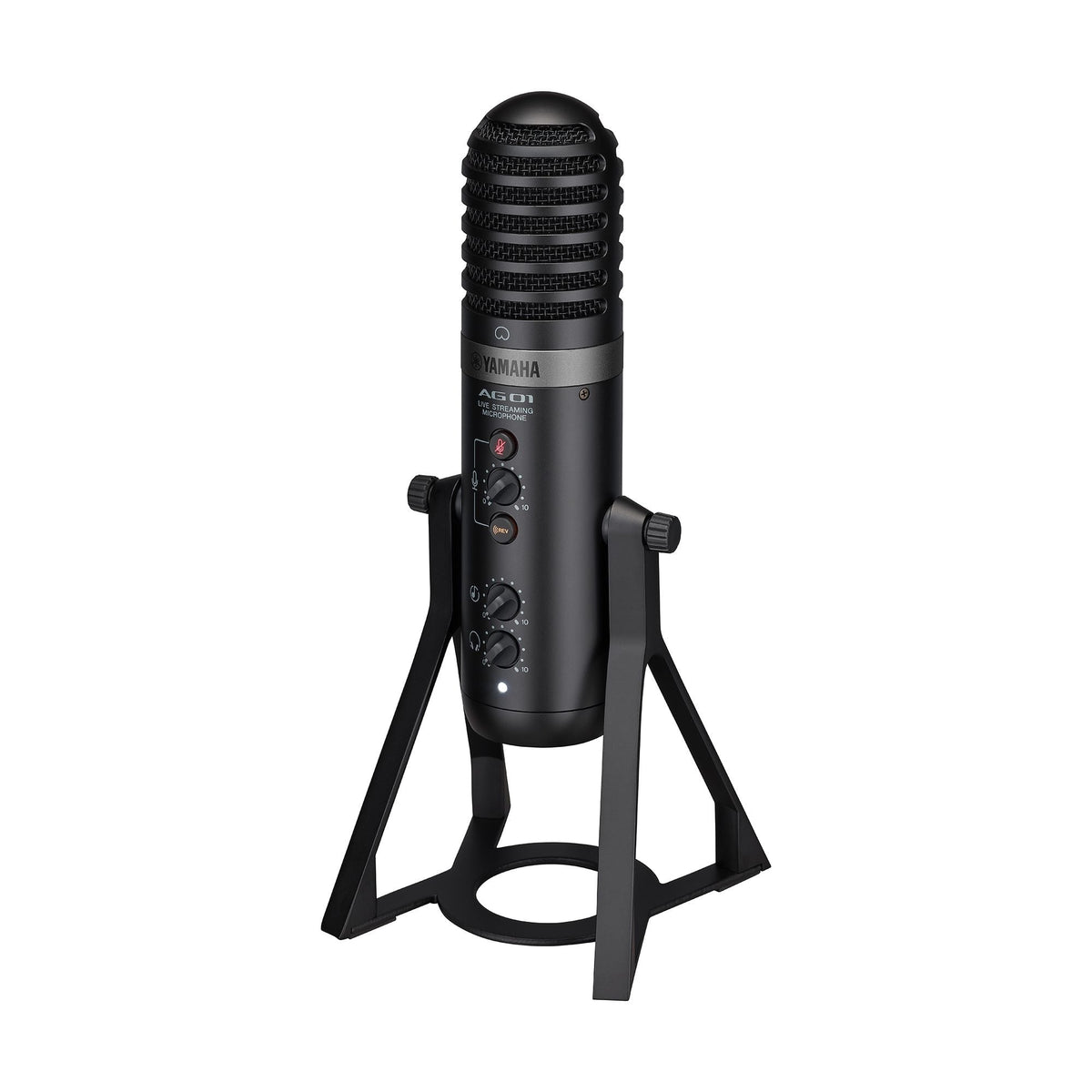 Yamaha AG01 Streaming Loopback Audio USB Microphone Black
