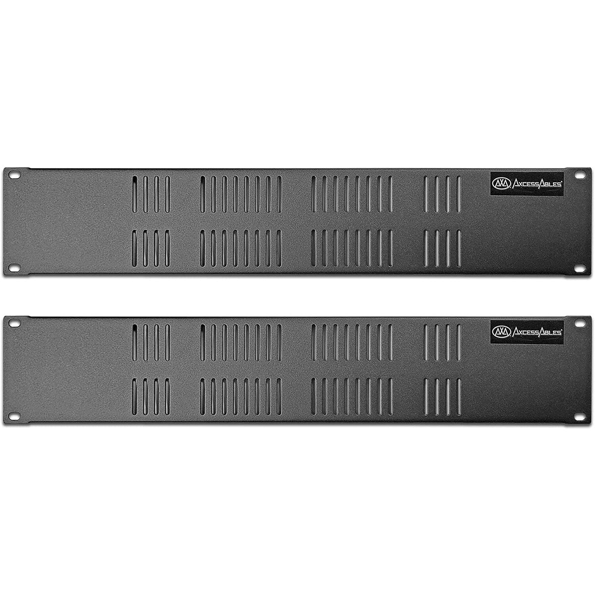 AxcessAbles 2U Vented Rack-Mount Panel for 19 inch Equipment and Server Racks