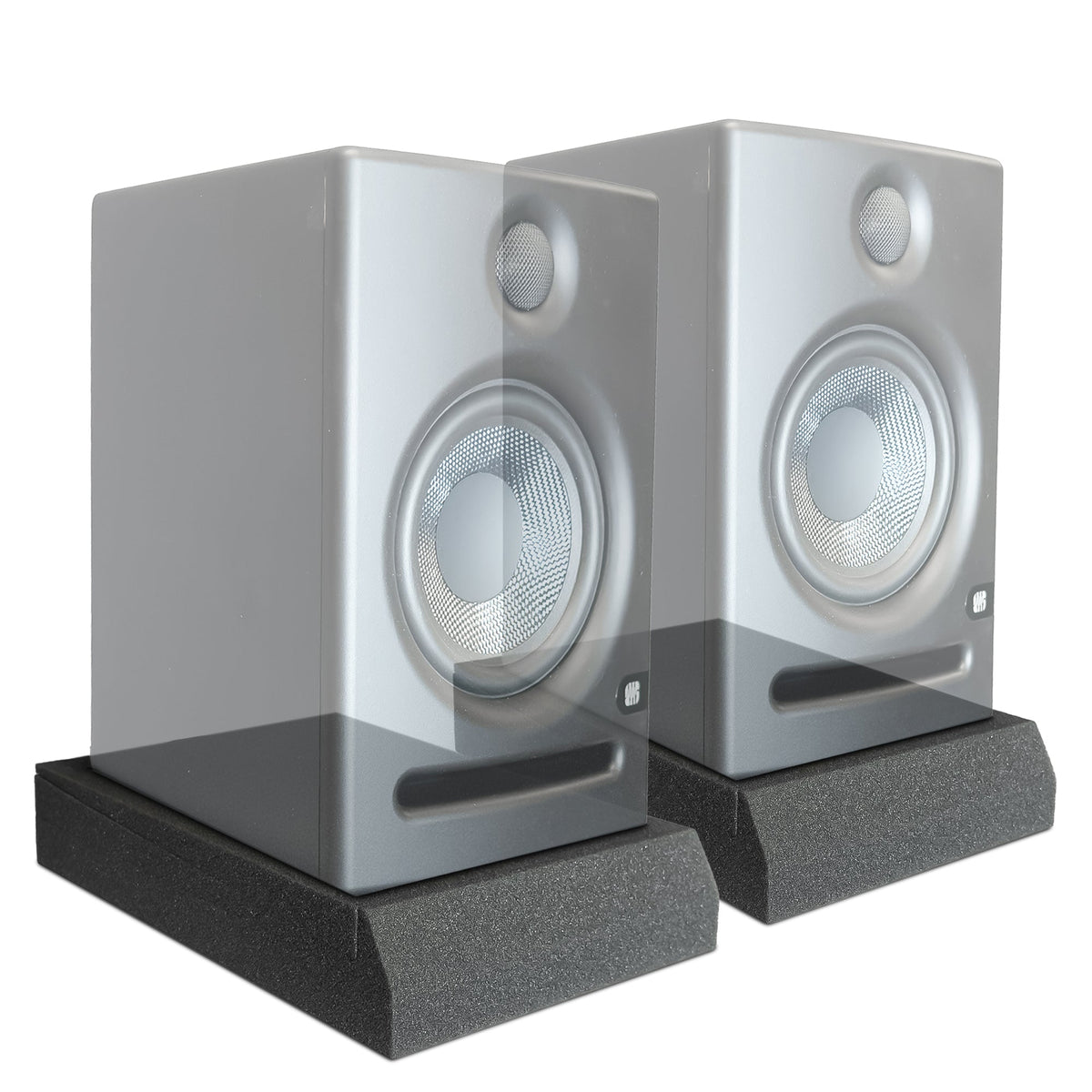 Studio Monitor Isolation Pads – 5" High-Density Acoustic Foam Speaker Pads