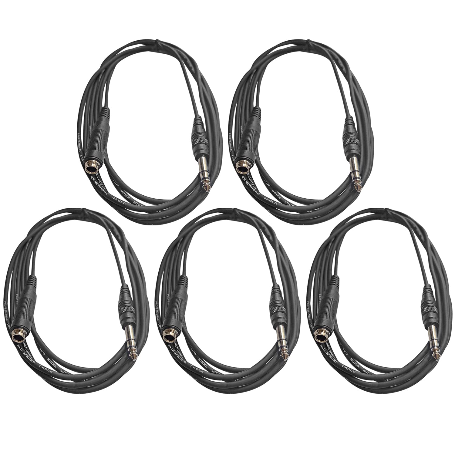 1/4-inch TRS (Stereo) Male to TRS (Male) Female Headphone Extension Cable (10ft)