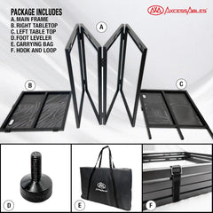 Portable DJ Table Mobile Mixing Console Workstation  Event Desk